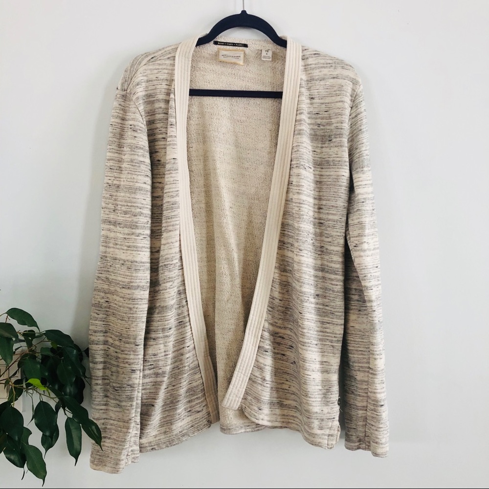 Scotch & Soda Cotton Open Front Cardigan